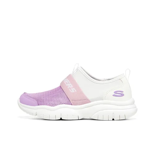 Skechers Go Fle Low Топ KIDS Lifestyle Shoes Белый Лаванда
