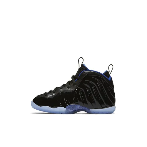 nike Foamposite One Space Jam MID Топ Детские Баскетбольные кроссовки Чёрно-синий Дети 3-7 лет