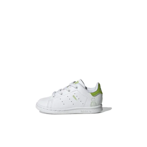 Кермит Лягушка x Adidas Originals STAN SMITH Low Топ Повседневная Скейтборд Обувь Белый Infant Wa Toddler