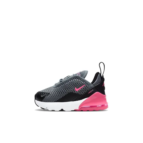 Nike Air Max 270 Low Топ Обувь для малышей Серый черный розовый Infant And Toddler