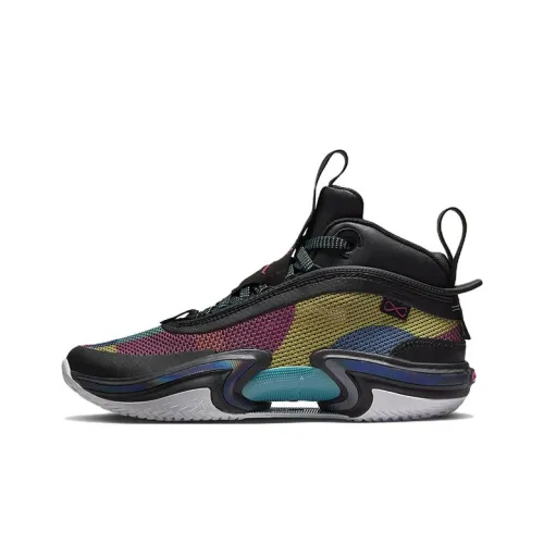 Jordan Air Джордан 36 Устойчивые к истиранию Высокие Детские Баскетбольные Кроссовки