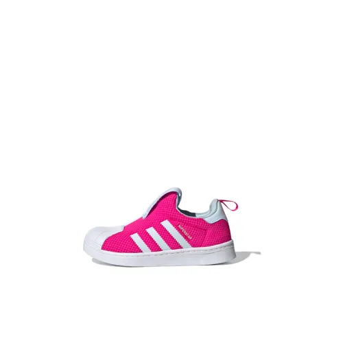 Adidas Originals SUPERSTAR 360 Low Топ Кроссовки для скейтбординга Розово-красный Белый Infant и Toddler