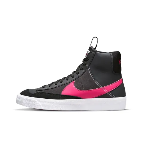 Nike Blazer Slip Resistant Abrasion Resistant MID Топ Скейтборд Кроссовки Черный Розовый