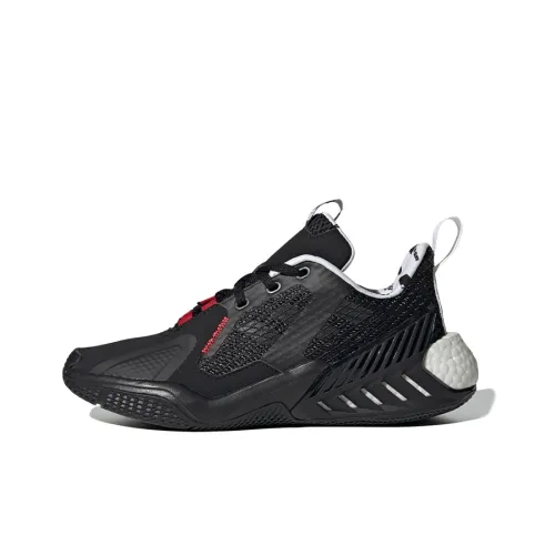 Adidas 4Uture Low Топ Детская Беговая Обувь Черный Белый Красный