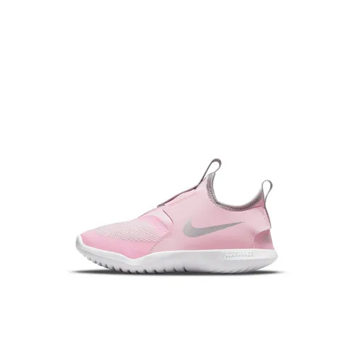 nike Flex Runner Low Топ Детские беговые кроссовки Розово-серый Children Возраст 3-7 лет