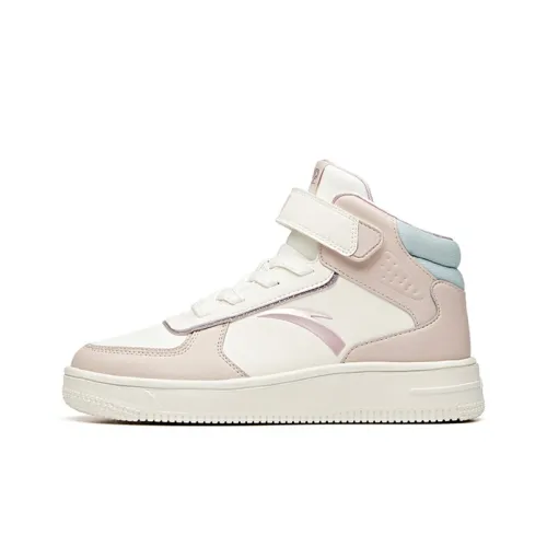 Antakids Slip-resistant Abrasion-resistant High Top Skateboard Shoes Lotus Gray Teenagers Антакидс Противоскользящие Устойчивые к износу Высокие Кроссовки для скейтбординга Лотос Серый Подростки