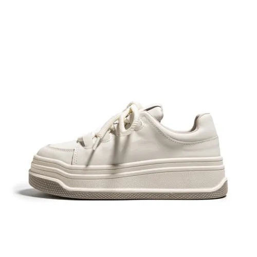 KBNB Slip-resistant Abrasion-resistant Low-top Скейтборд Кроссовки Женские Белые