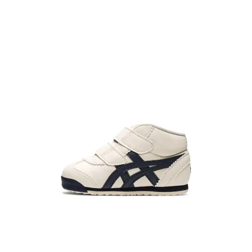 Onitsuka Tiger MEXICO 66 Mid Runner Ts MID Топ Кроссовки для скейтбординга Бежево-желтый Infant And Toddler