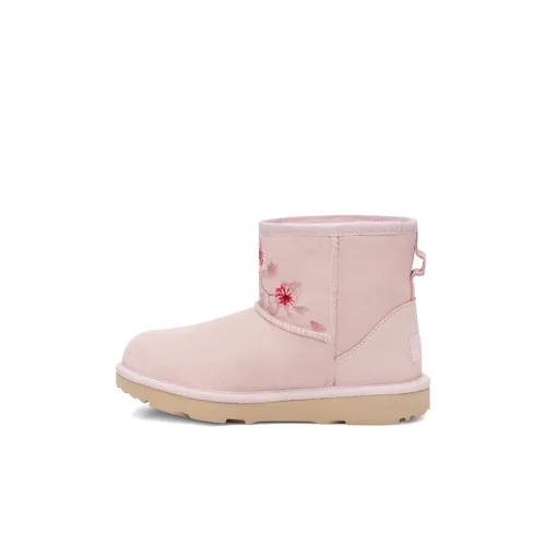UGG CLASSIC MINI Цветение Детские зимние сапоги Цвет морской раковины Розовый Дети Возраст 3-7 лет