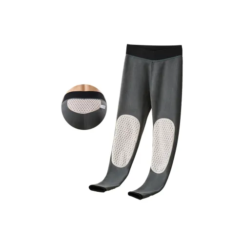 H YXIANG Черные Женские Термобрюки