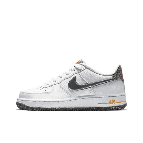 Nike Air FORCE 1 Crater Low Топ Детские Скейтбординги Белый Серебряный