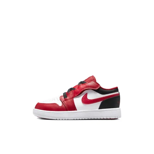 Jordan Air Jordan 1 Low Alt Low Топ Винтажные баскетбольные кроссовки Белый и красный Для детей 3-7 лет