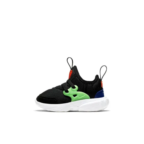 Nike React Presto Slip-Resistant Shock Absorbers Низкие Топы Обувь для малышей Черный Зеленый Infant и Toddler