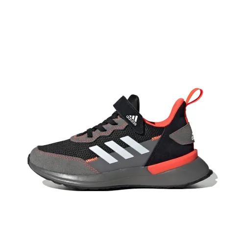 Adidas Rapidarun Elite S и L J Дышащий Низкий Топ Детские Беговые Кроссовки Черный Серый Оранжевый Подростки