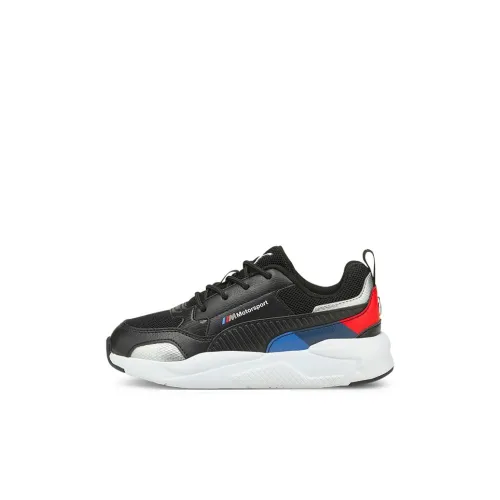 BMW MMS X PUMA X Ray 2 Low Топ Детские тренировочные кроссовки Черный Синий Красный для детей 3-7 лет