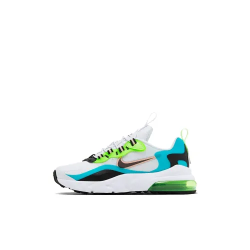 Nike Air Max 270 RT SE Амортизация Низкий Топ Беговые кроссовки Белый Зеленый Для детей 3-7 лет