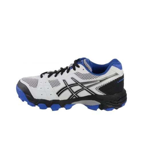 Asics Гель Blackheath 4 Устойчивый к истиранию Низкий Топ Детская Беговая Обувь Белый Черный Синий Подростки