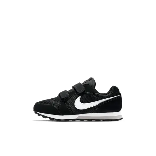 Nike MD Runner 2 Slip Resistant Shock Absorbers Низкий Топ Детские Беговые Кроссовки Черный Белый Children Возраст 3-7 Лет