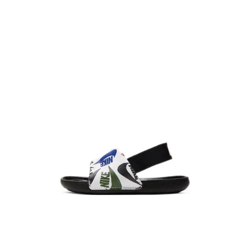 Nike Kawa Slide Low Топ Обувь для малышей Черный белый Infant And Toddler