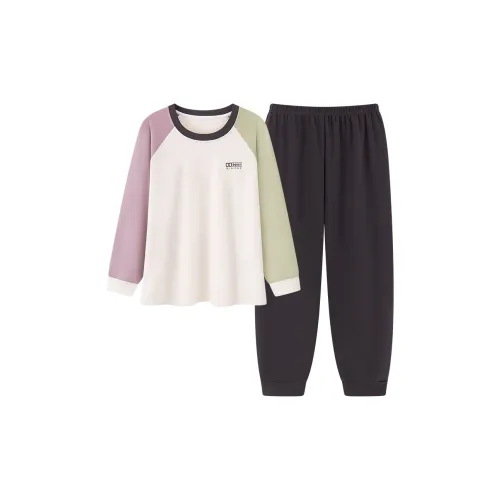 UAVAE Пижамный комплект женский абрикосовый