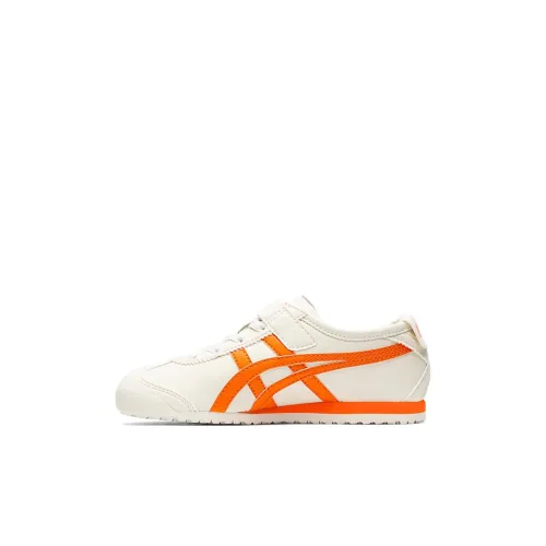Onitsuka Tiger MEXICO 66 Low Топ KIDS Lifestyle Shoes Белый Оранжевый Детские Возраст 3-7 Лет