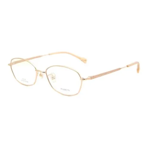 PORTS Титан Нерегулярная форма Оправы для очков Женские Розово-золотой