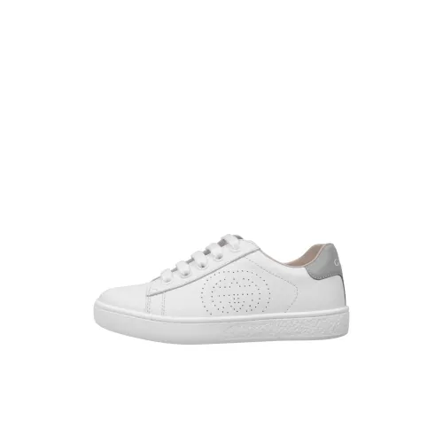 GUCCI Ace Low Топ Детские Скейтбординги Белый Children Возраст 3-7 лет