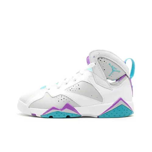 Jordan Air JORDAN 7 Ретро 'Natural Grey Blue' Противоскользящий Амортизация Устойчивый к истиранию Высокий Топ