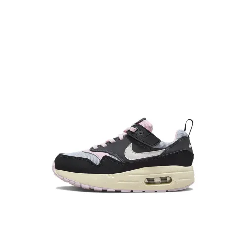 Nike Air Max 1 Детская беговая обувь Низкий топ Черный Розовый Для дошкольников