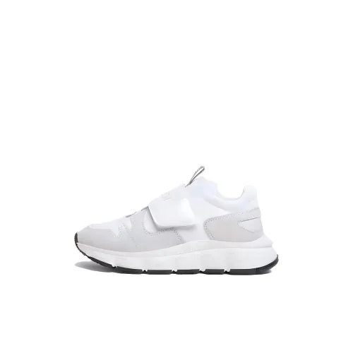 VERSACE Устойчивые к истиранию низкие детские повседневные туфли белые и серые