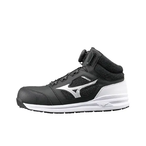Mizuno Almighty Collection Детская беговая обувь MID Топ Черный Белый Школьный возраст