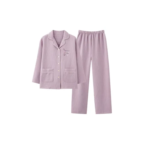 UAVAE Пижамный комплект женский фиолетовый