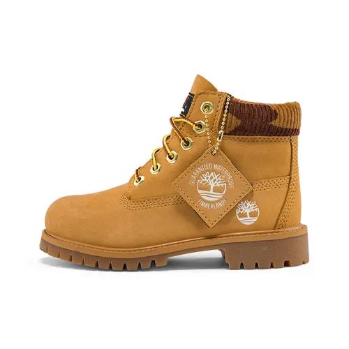 Timberland Детские кожаные сапоги для школьного возраста