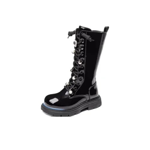 Tongmengqiantian Амортизация устойчивость к истиранию поддержка детские ботинки черный детский