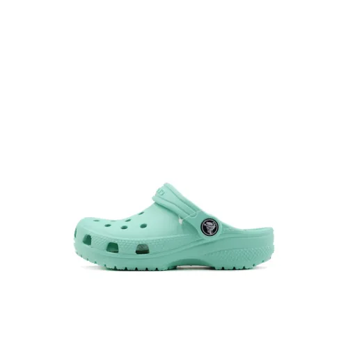 Crocs Classic Clog Маленький Clog Клетка Детские Сандалии Светло-зеленый Детский
