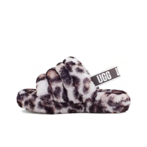 UGG FLUFF YEAH Детские Сандалии Серые Подростки