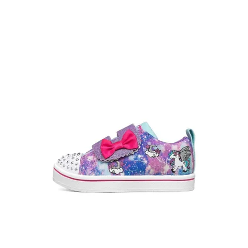 Skechers Twinkle Toes Низкий Топ Детские Скейтбординги Dream Фиолетовый Дети Возраст 3-7 Лет