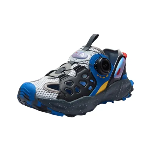 FILA KIDS Противоскользящие амортизирующие низкие топы детские сандалии серо-черные для подростков