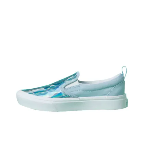 Сознание аутизма x Vans Slip On Series PT Low Топ Детские Скейтбординги Dream Blue Подростки