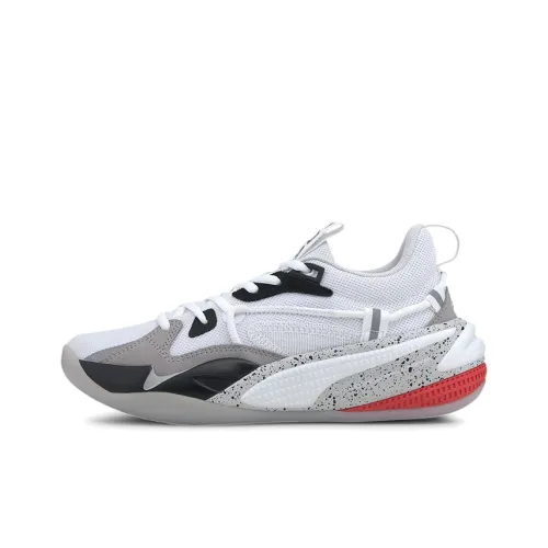 PUMA RS Dreamer Concrete Jungle Низкие Баскетбольные Кроссовки Белый Серый Черный Подростки