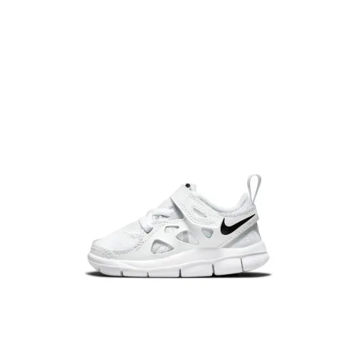 nike Free Run 2,0 Амортизация Износостойкий Низкий Топ Обувь для малышей Белый черный Infant и Toddler