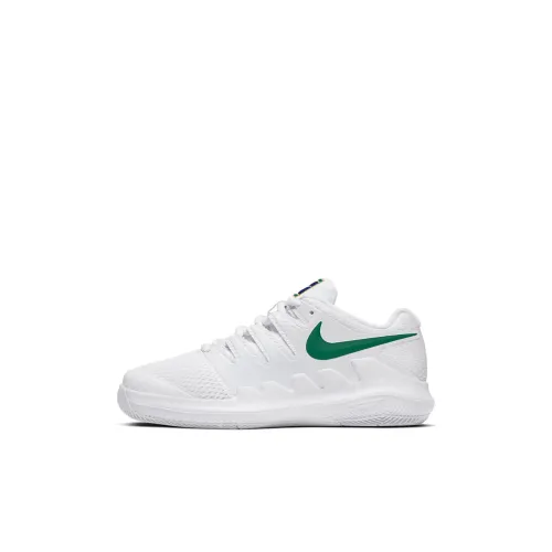 Nike Air Zoom Vapor X Slip Resistant Abrasion Resistant Детские кроссовки для тренировок Белый Зеленый Детский