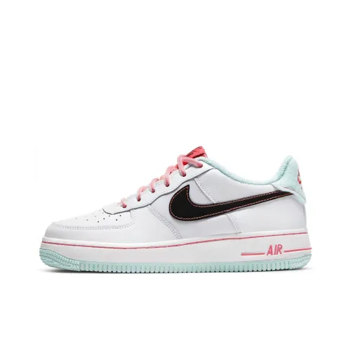 Nike Air FORCE 1 07 LV8 3 Дышащий Низкий Топ Детский Скейтбординг Белый Синий Розовый