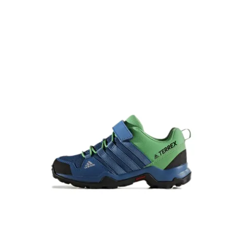 adidas Terrex Ax2r K Устойчивый к истиранию противоскользящий низкий топ детская туристическая обувь синий детский