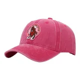 Темно-розовый, круглый, этикетка, медвежонок