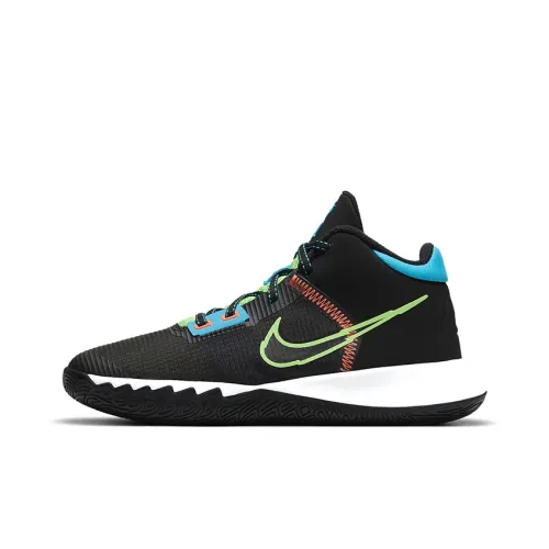nike Flytrap 4 Kyrie MID Топ Детские Баскетбольные кроссовки Черный синий зеленый Подростки