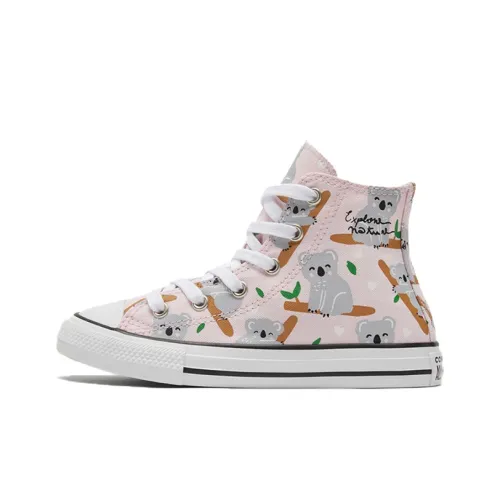 Converse Chuck Taylor All Star High Топ Детские Скейтбординги Розово-серый Подростки