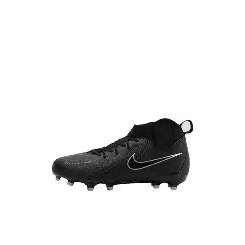 Nike Slip Resistant Anti KICK Устойчивый к истиранию MID Топ Детские футбольные бутсы Черный Детский