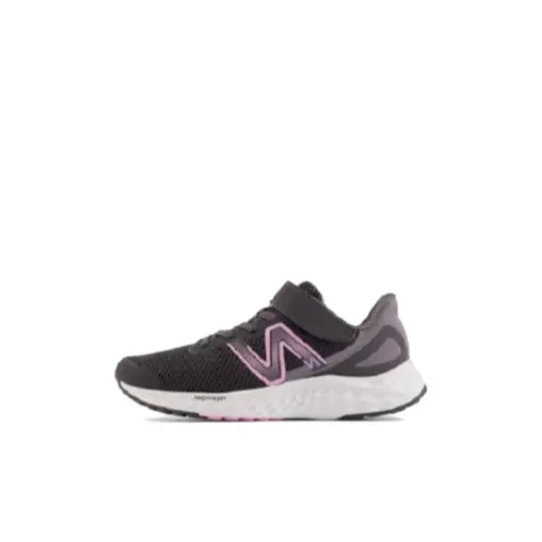 New Balance NB Arishi V4 Устойчивый к истиранию Дышащий Низкий Топ Детская Беговая Обувь Черный Розовый Детский