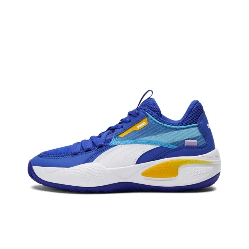 PUMA Court Rider Детская баскетбольная обувь с низким верхом для школьников